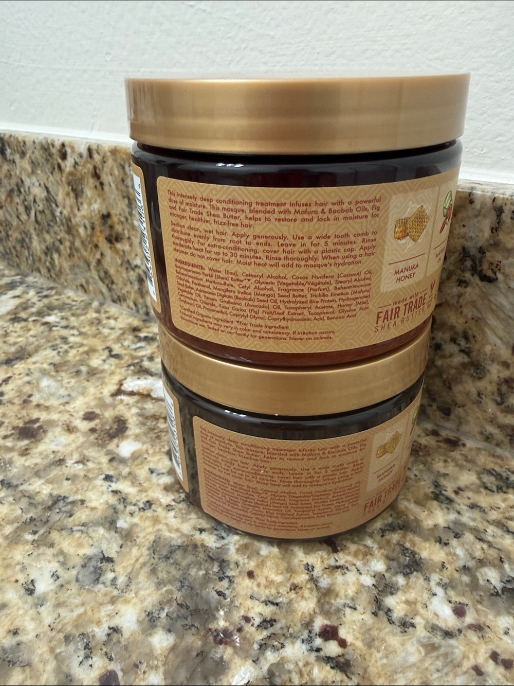 NWT 2 Shea Moisture Intensive Hydration Hair Masque - Manuka Honey Mafura oil - Picture 7 of 8